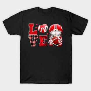 Rugby Ball Love Valentine's Day T-Shirt